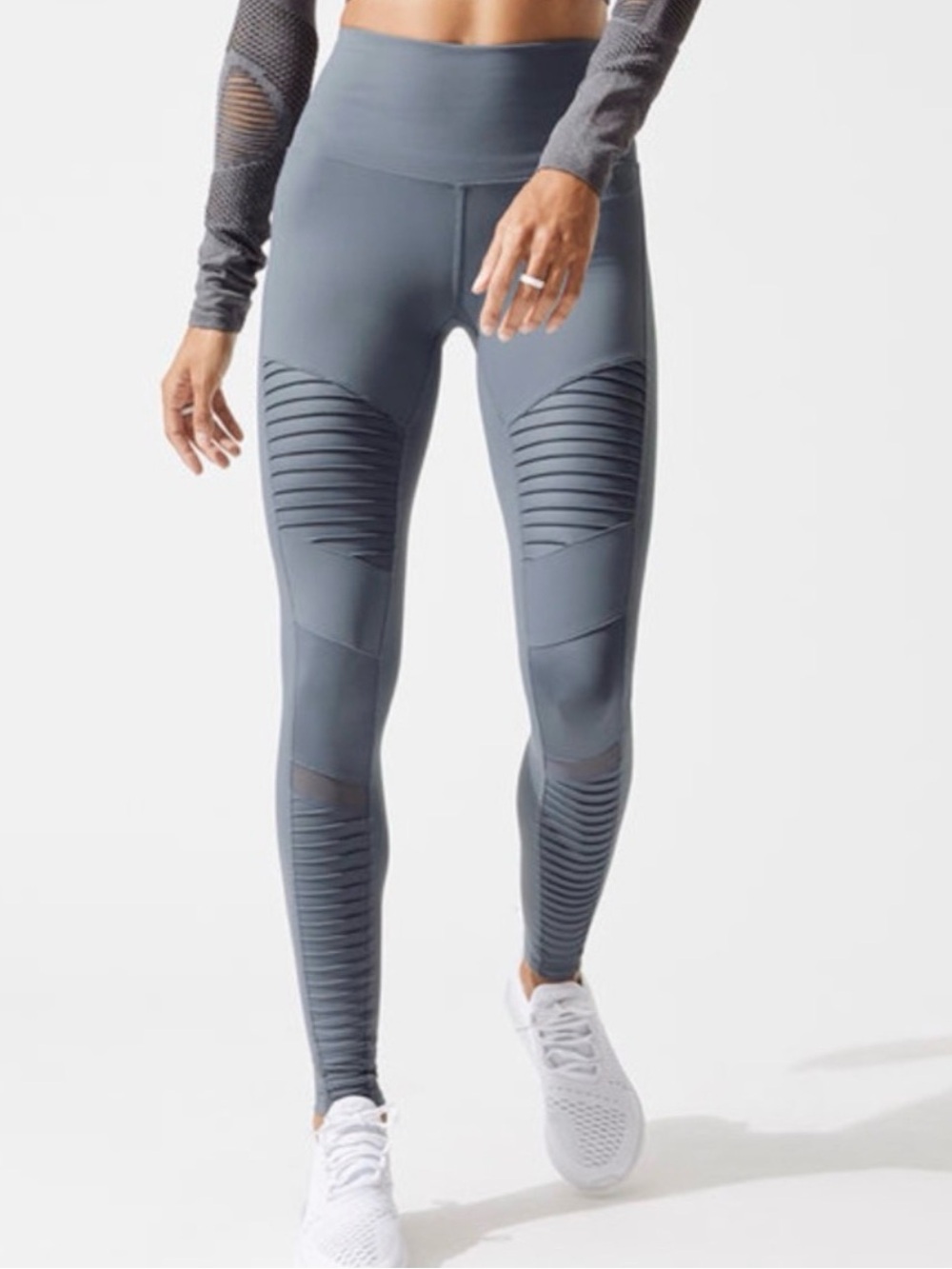 ALO Yoga High Waist Moto Leggings Activewear Streetwear Casual Workout Gym